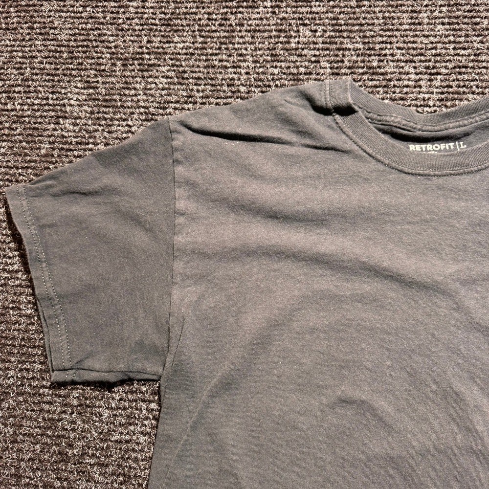 Retrofit Brand Mens Graphic T-Shirt Large Black Its On The House Skull Beach Tee - Picture 10 of 11